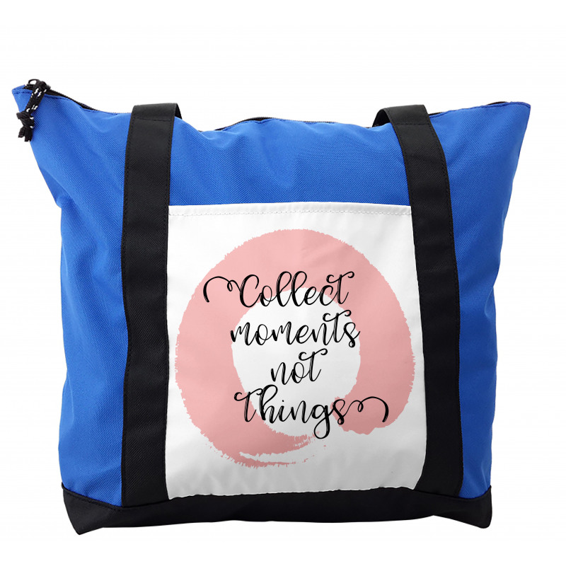 Bold Streak with Typography Shoulder Bag