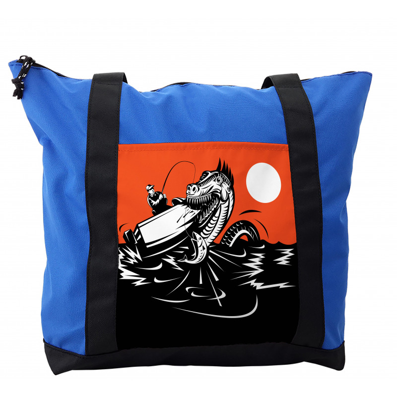 Swallowing Boat and Man Shoulder Bag