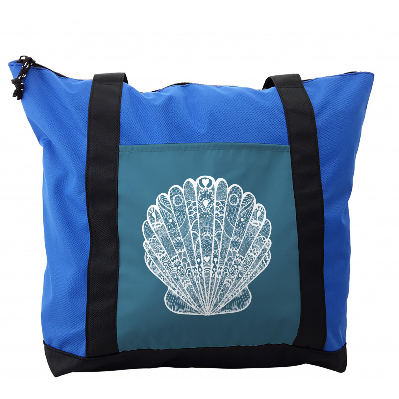 Zentangle Look Sea Shell Shoulder Bag