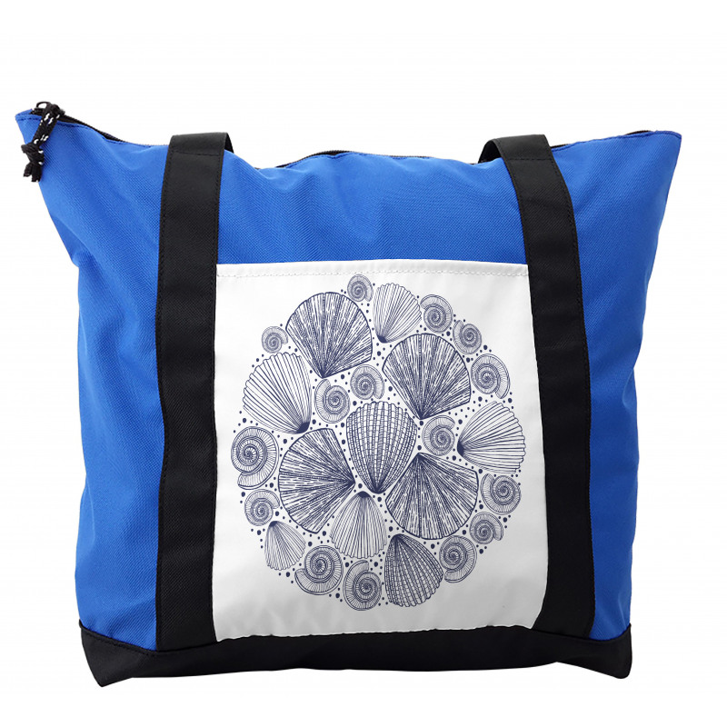 Snail and Sea Shells Art Shoulder Bag