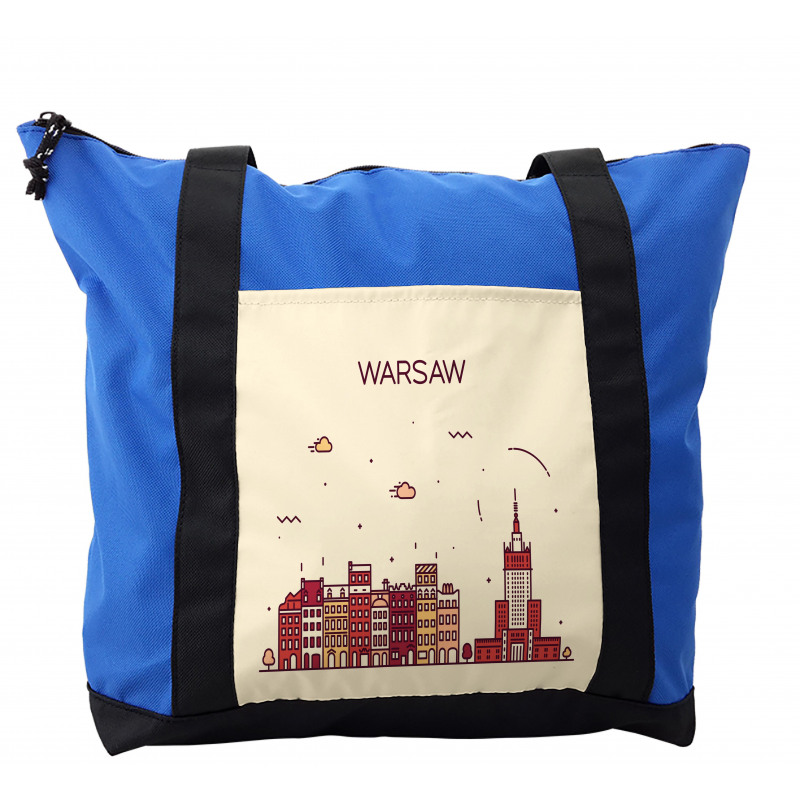 Warsaw Calligraphy Skyline Shoulder Bag