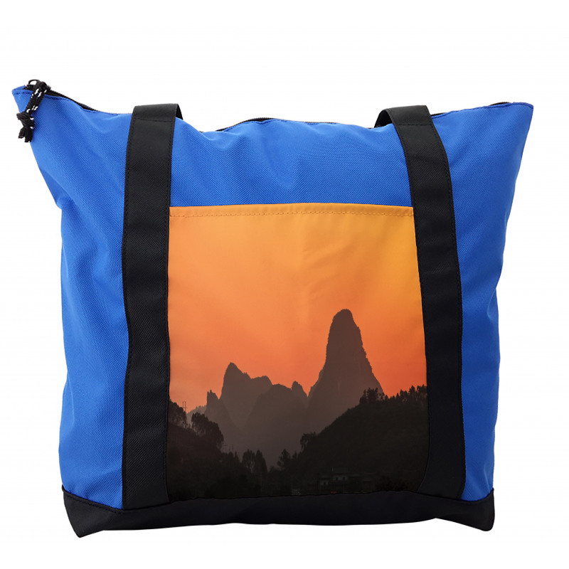 Tangerine Sky Mountainous Shoulder Bag