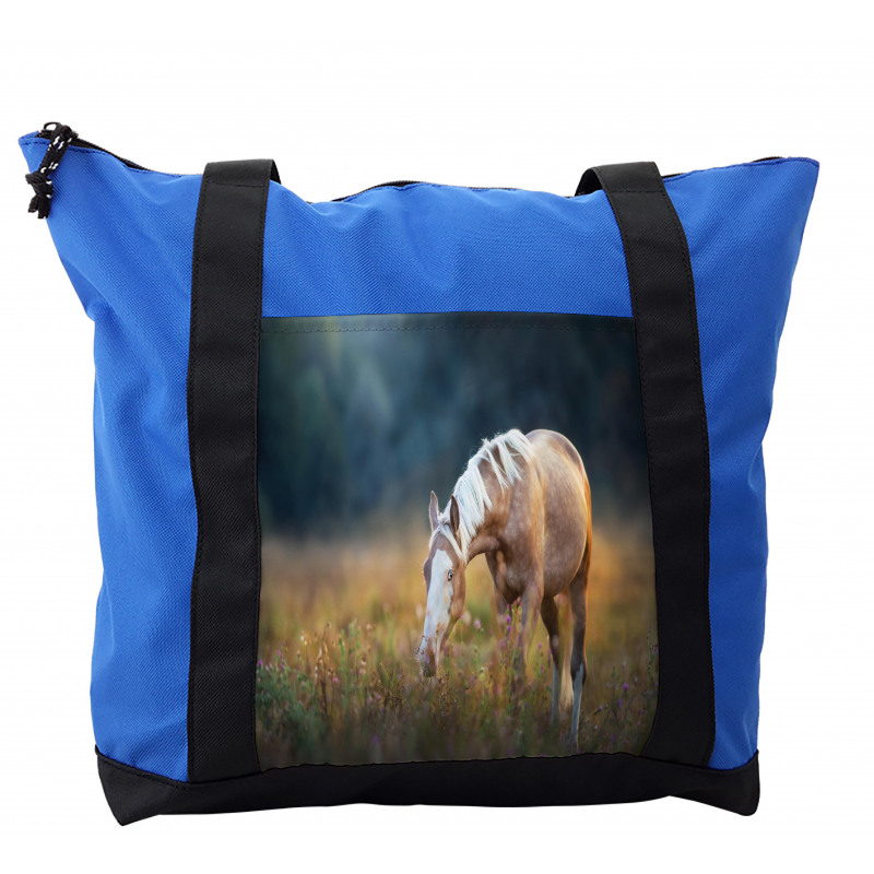 Palomino Horse Grazing Shoulder Bag