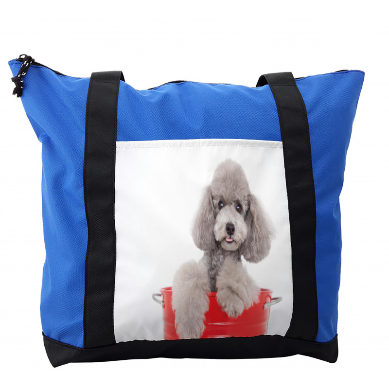 Pet in a Bucket Posing Shoulder Bag