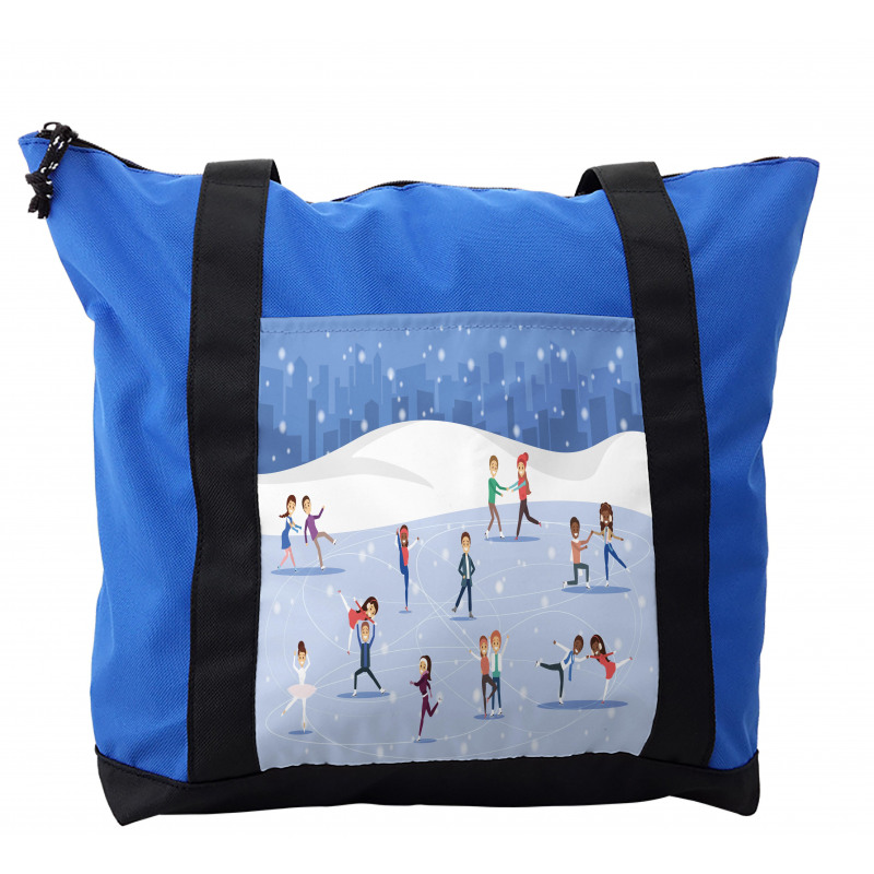 People on the Ice Rink Shoulder Bag