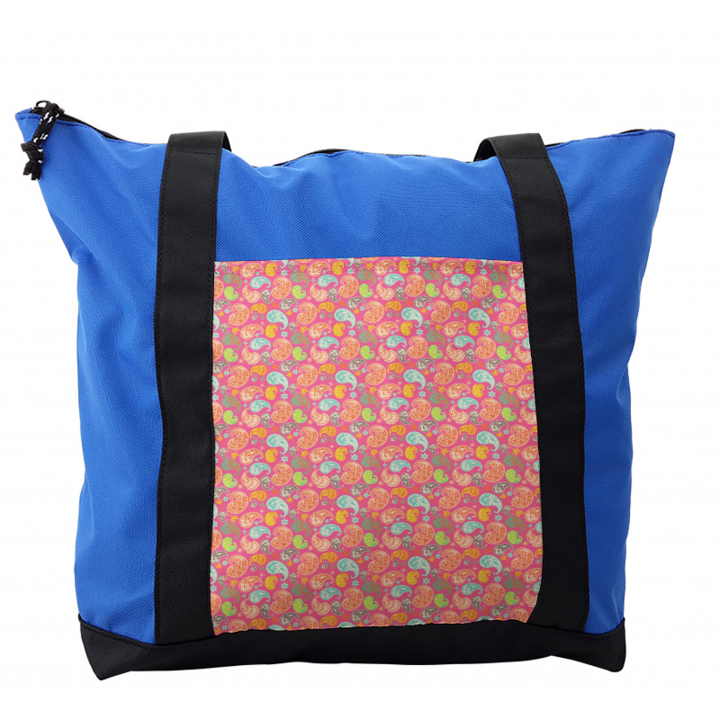 Colorful Eastern Floral Shoulder Bag