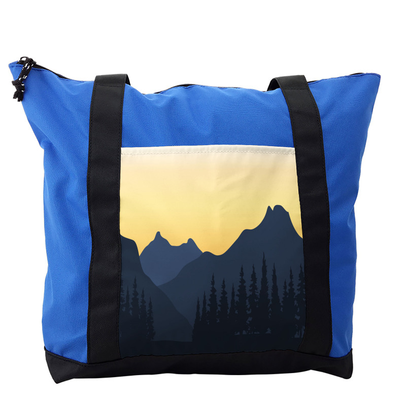 Mountainous Landscape Scene Shoulder Bag