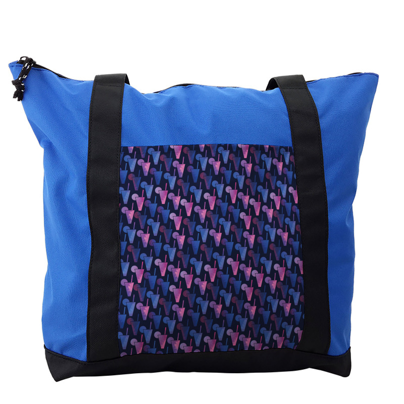 Polygonal Cocktail Art Shoulder Bag