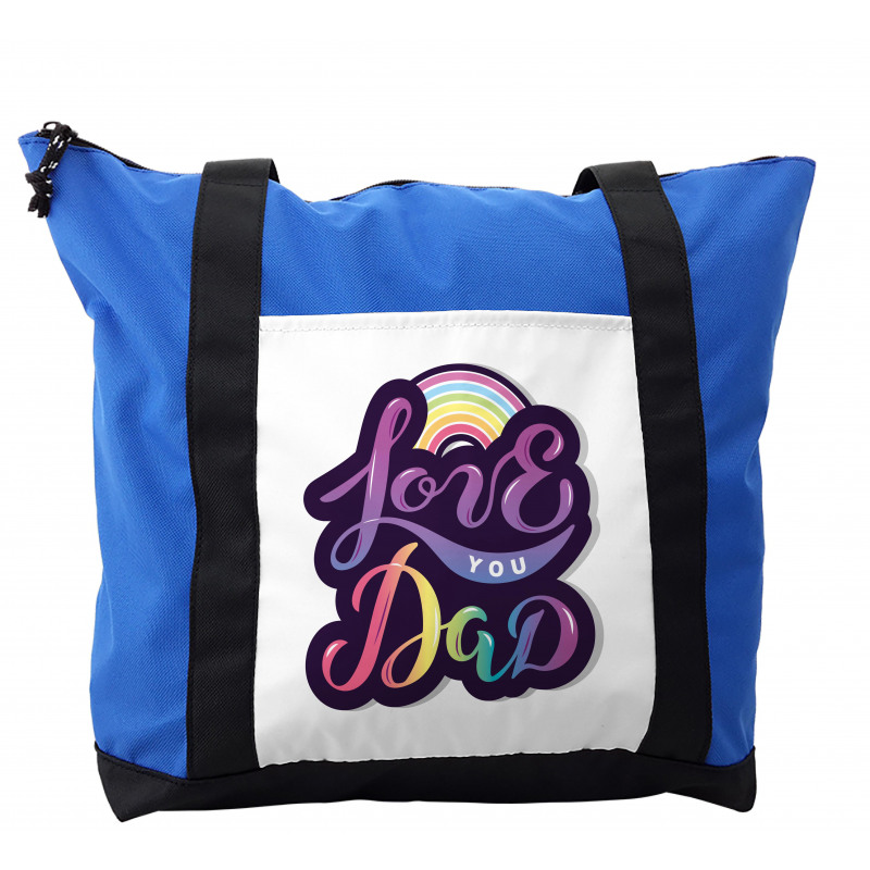 Colorful Bubbly Text Shoulder Bag