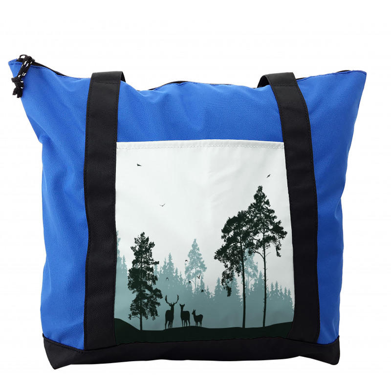 Forest Silhouette Art Shoulder Bag