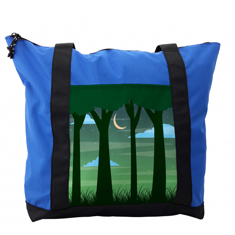 Dreamy Forest at Night Shoulder Bag