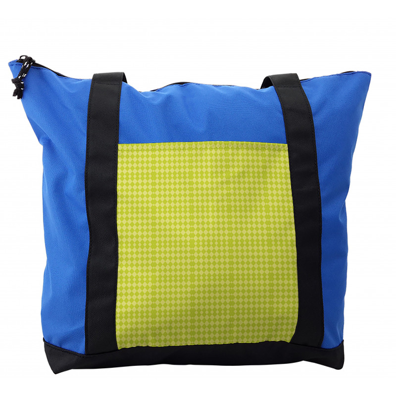 Greeny Argyle Art Shoulder Bag