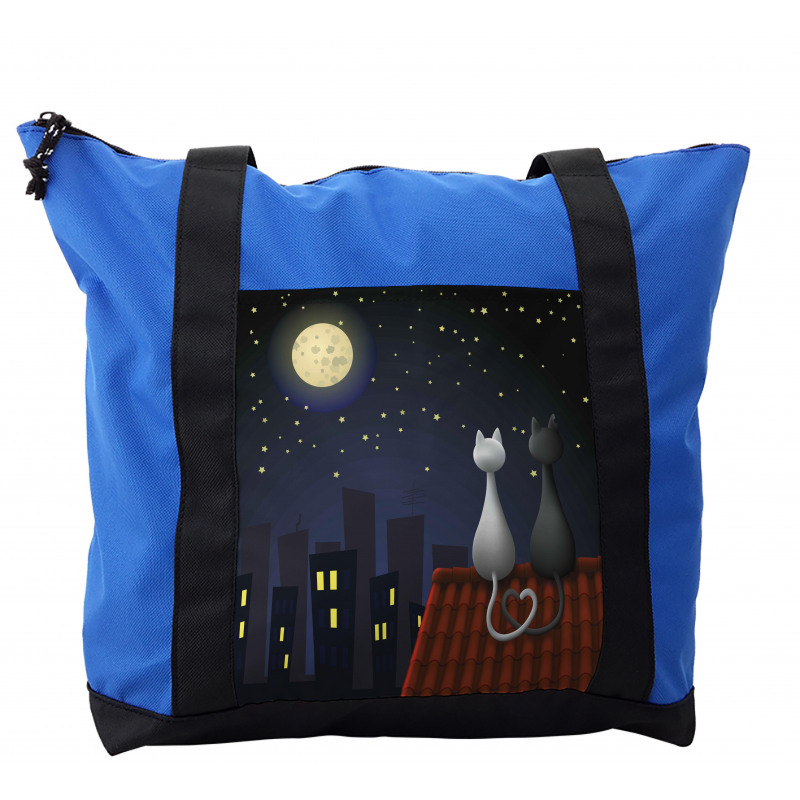 Cats on the Roof Valentines Shoulder Bag
