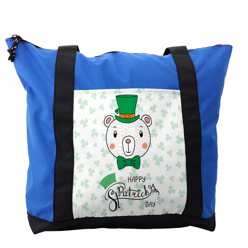 Bear with Leprechaun Hat Bow Shoulder Bag