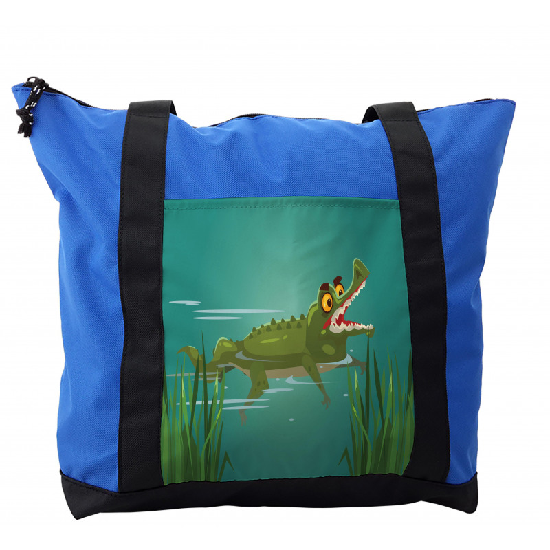 Cartoon in a Lake Shoulder Bag