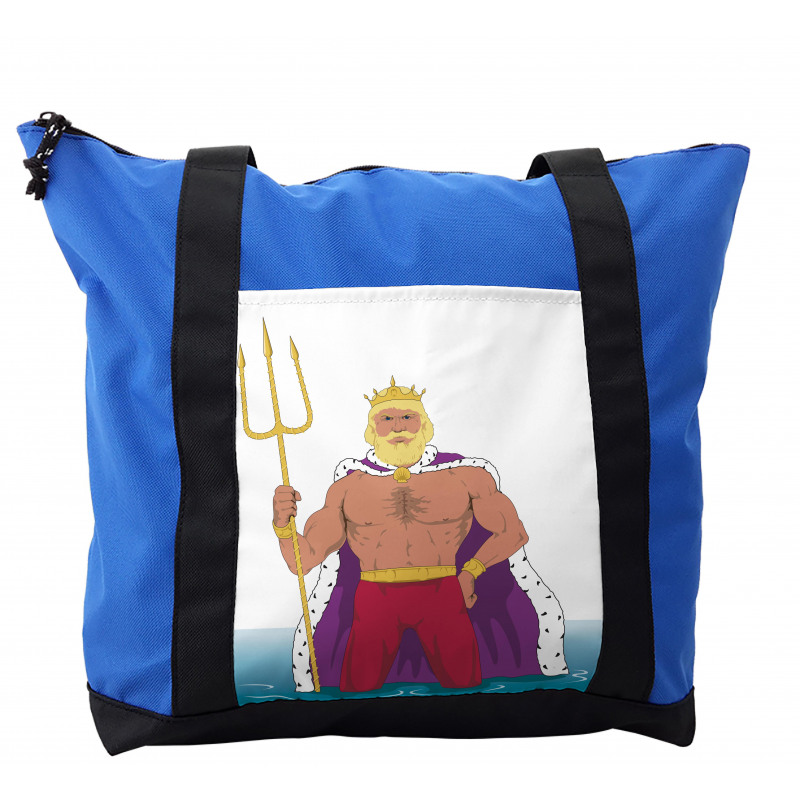 King of the Ocean Drawing Shoulder Bag