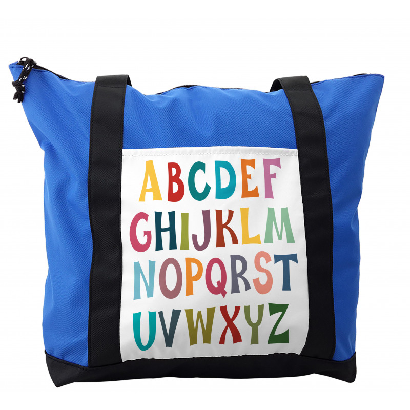 Basic Colorful Letters Shoulder Bag