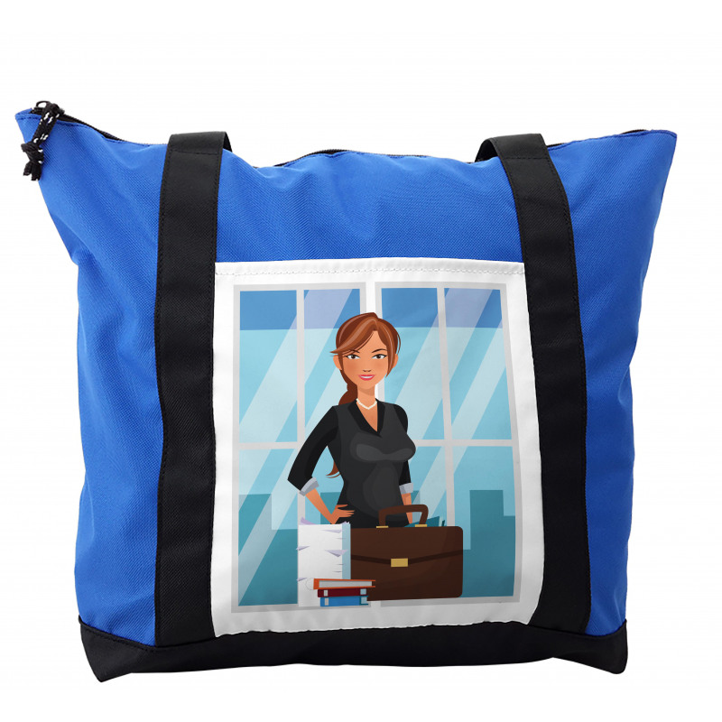 Businesswoman at Office Shoulder Bag