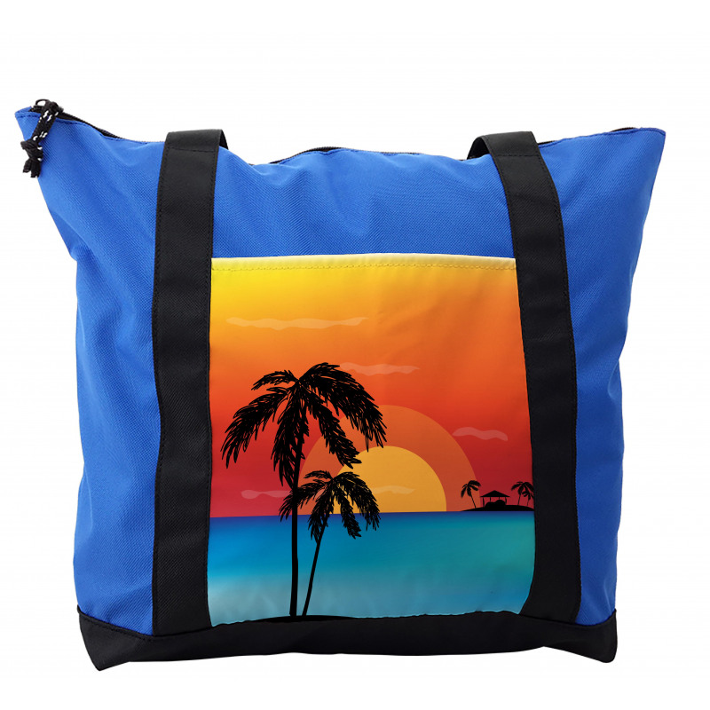 Sunset Trees and an Ocean Shoulder Bag