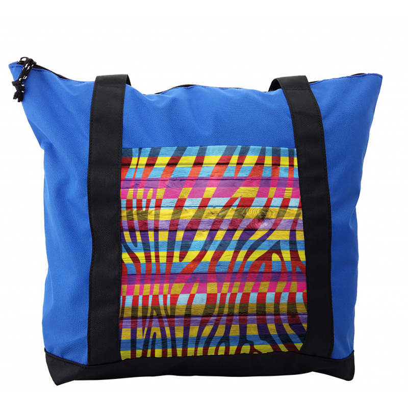 Vibrant Curvy Lines Shoulder Bag