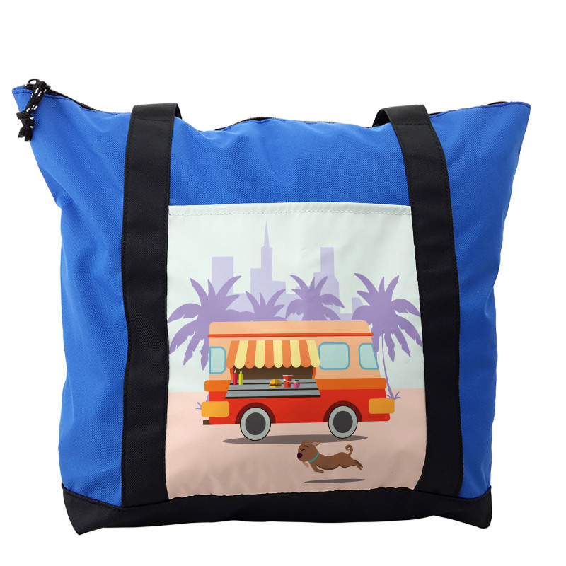 Street Food Van Dog Shoulder Bag