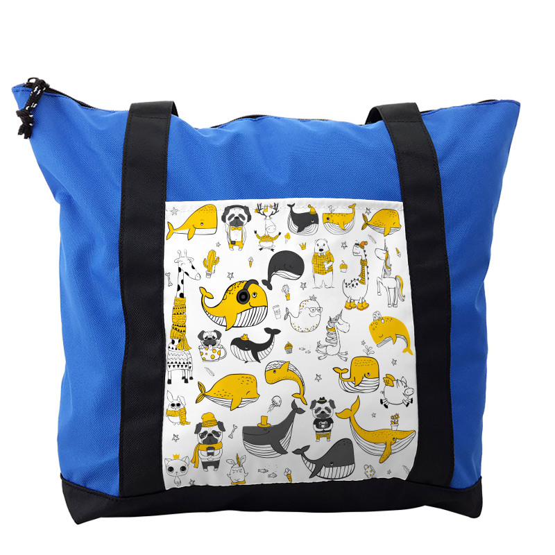 Childish Funny Animals Shoulder Bag