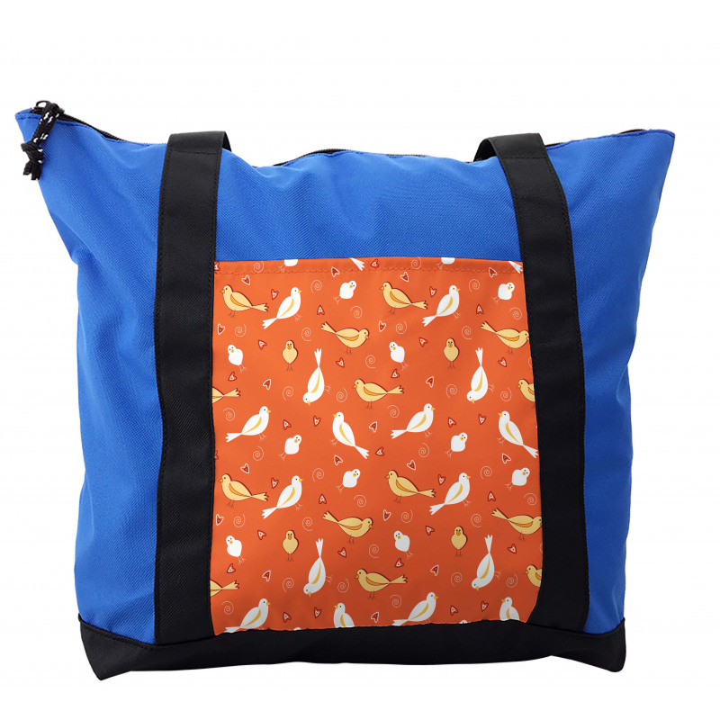 Birds with Heart Shapes Shoulder Bag