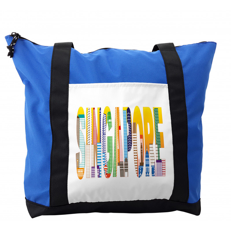 Vibrant Lettering Design Shoulder Bag