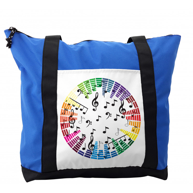 Colorful Round Layout Shoulder Bag