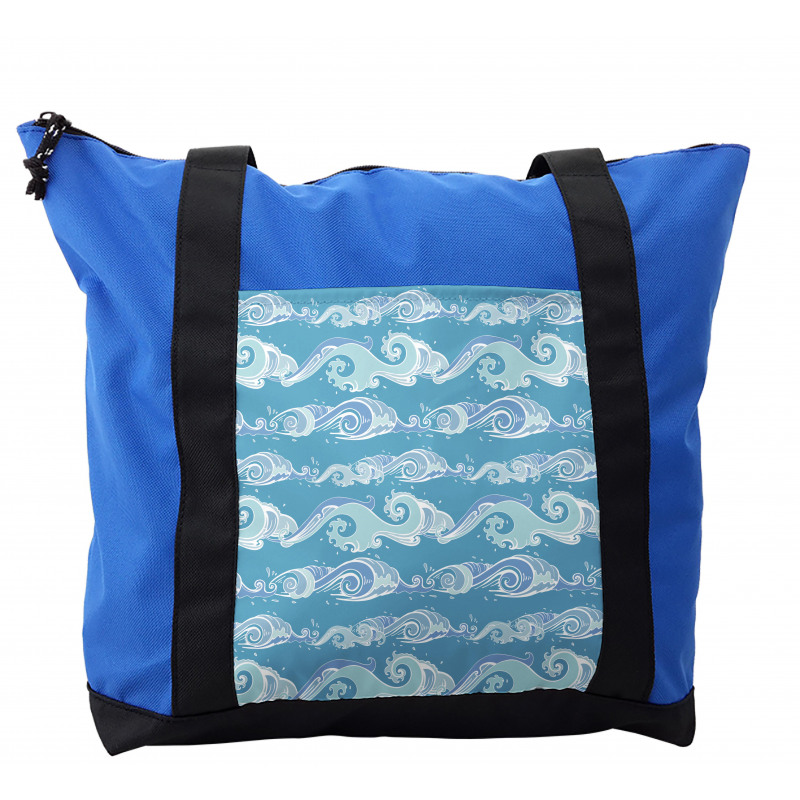 Sea Waves Ocean Splashes Shoulder Bag