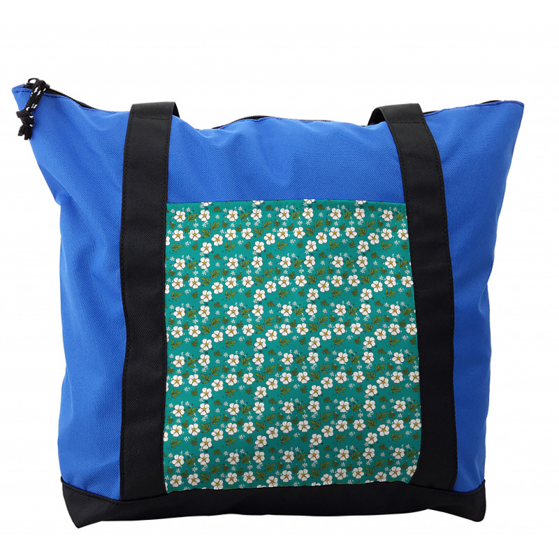 Leaves and Flowers Artwork Shoulder Bag