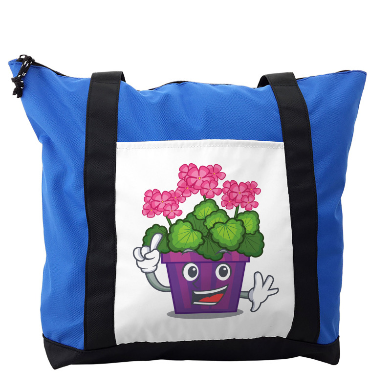 Flower Pot Smiling Art Shoulder Bag