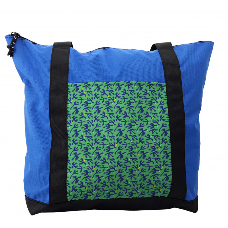 Whimsical Flying Ducks Pattern Shoulder Bag