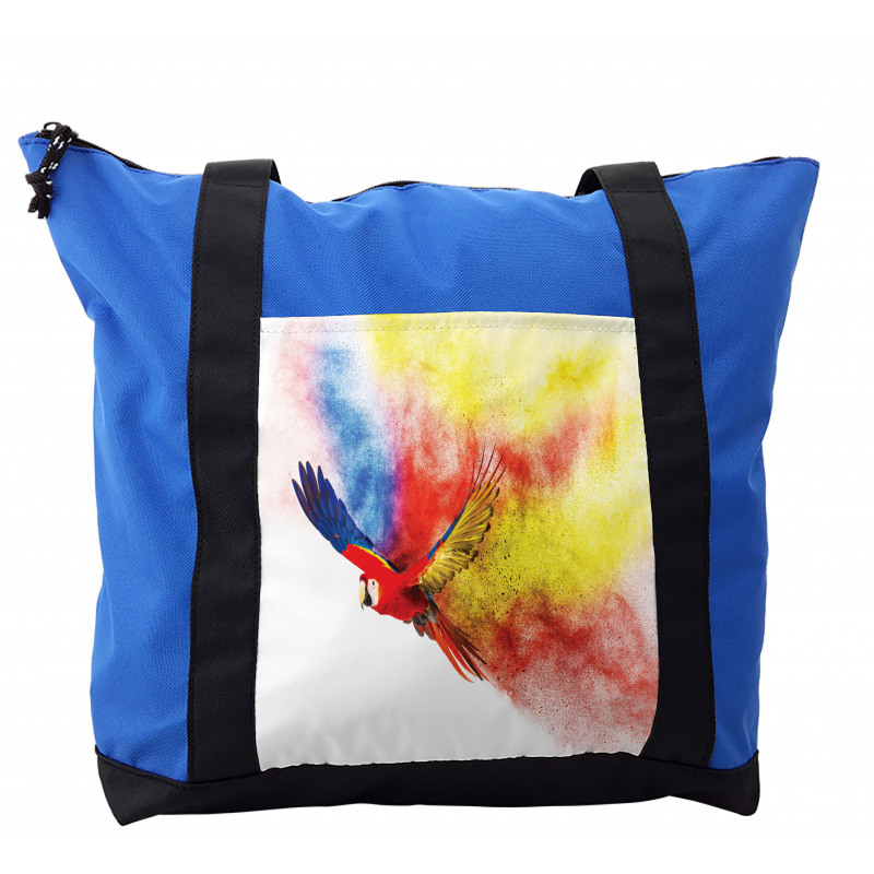 Parrot with Feathers Shoulder Bag