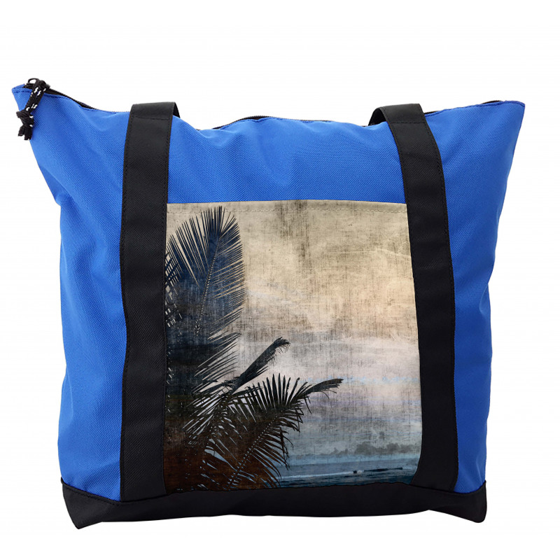 Grunge Palm Trees Art Shoulder Bag