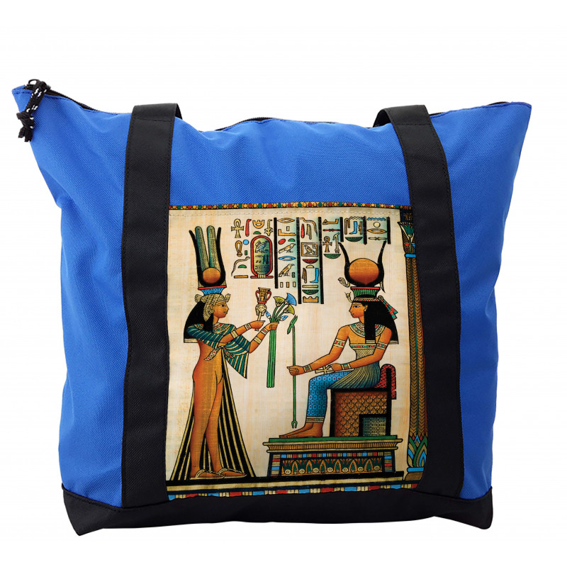 Old Egyptian Papyrus Shoulder Bag