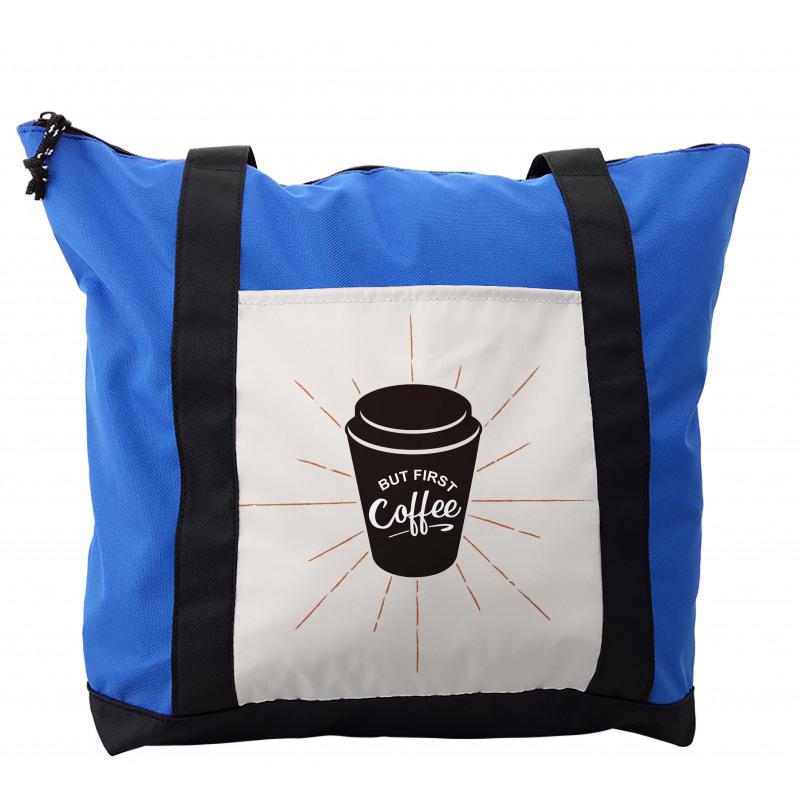 Retro Mug Design Shoulder Bag