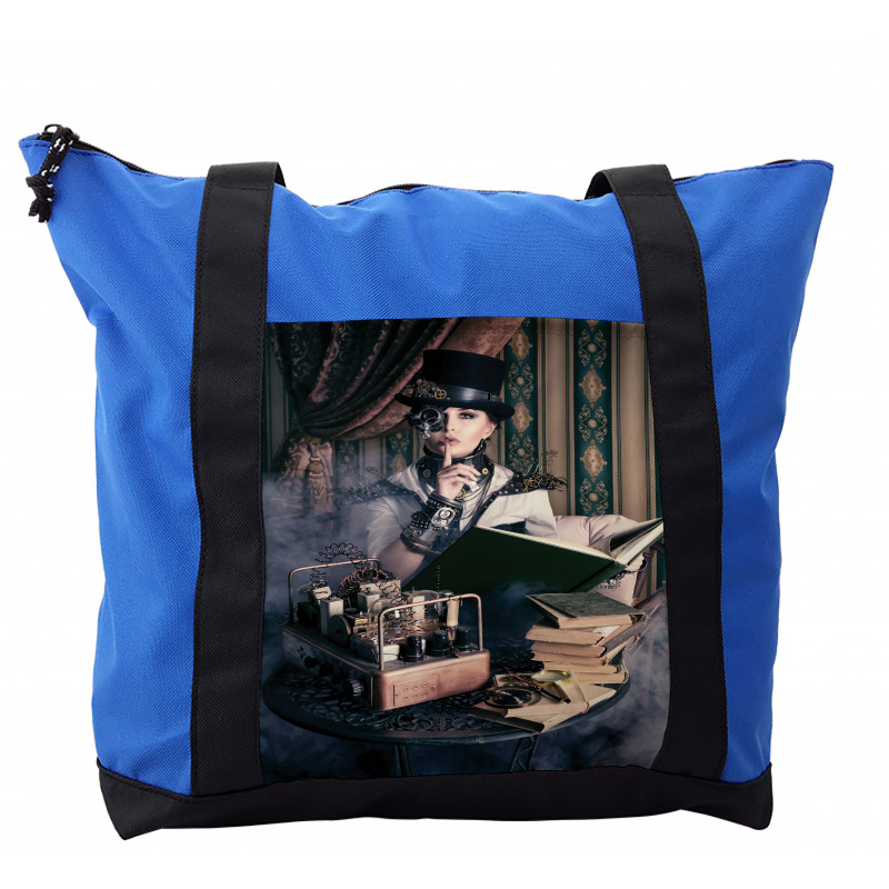 Steampunk Woman Vintage Shoulder Bag