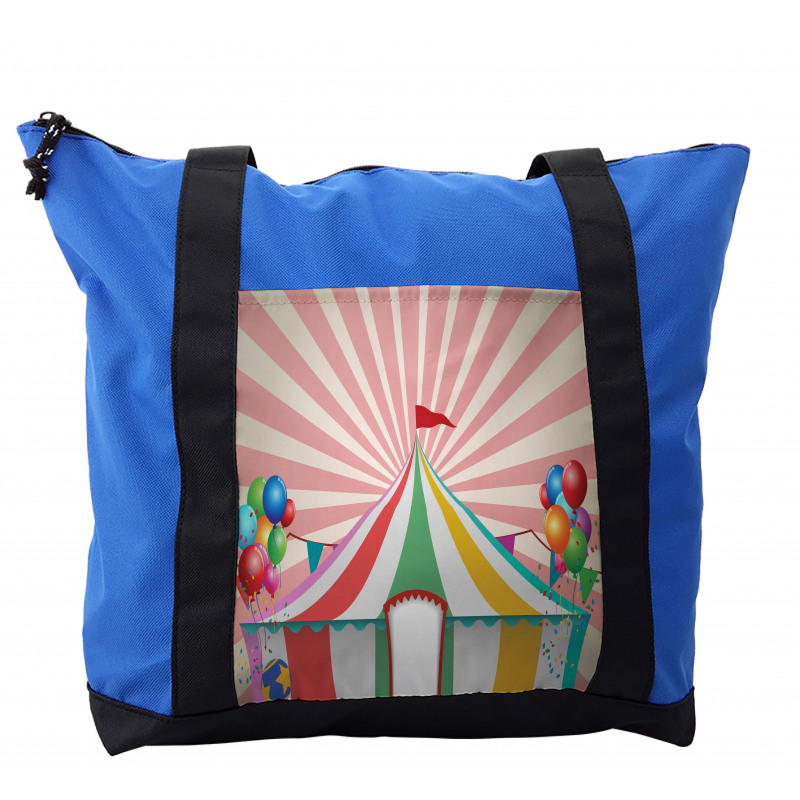 Vintage Circus Balloons Shoulder Bag