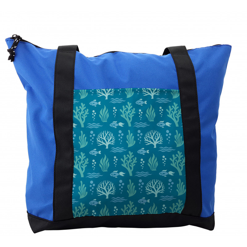 Algae Bubbles Waves Shoulder Bag