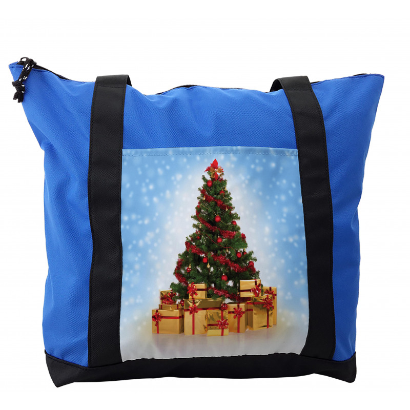 Fir Tree Snowy Weather Shoulder Bag