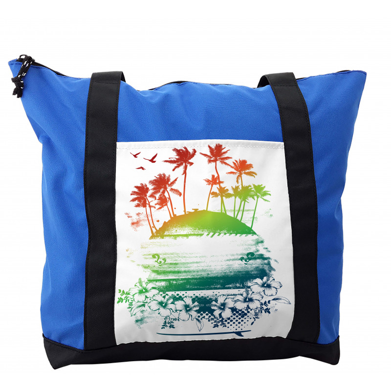 Grunge Summer Scenery Shoulder Bag