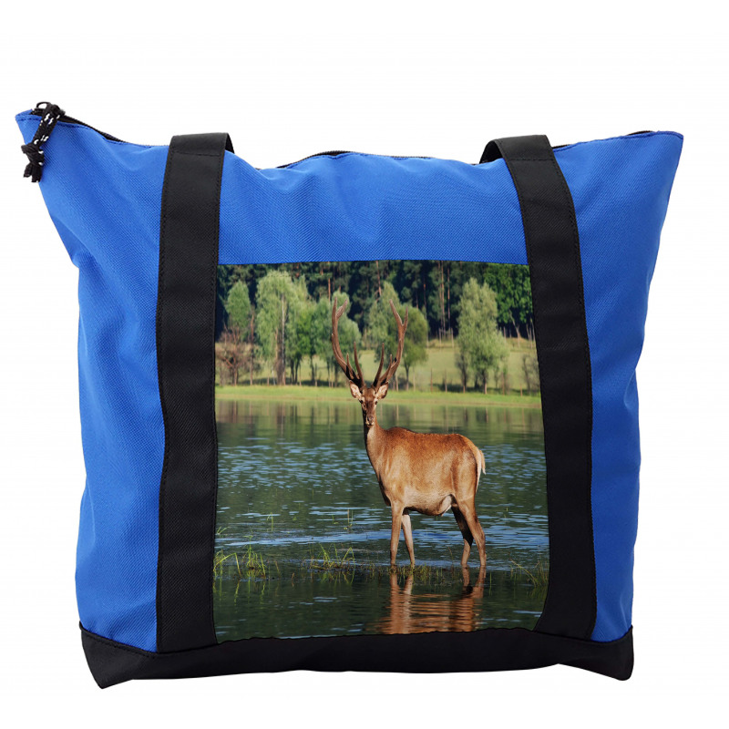 Mountain Animal in Water Shoulder Bag