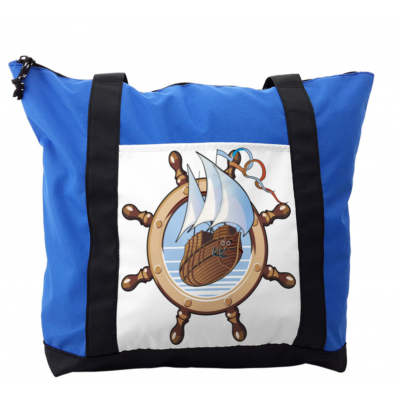 Ships Wheel Sailing Shoulder Bag