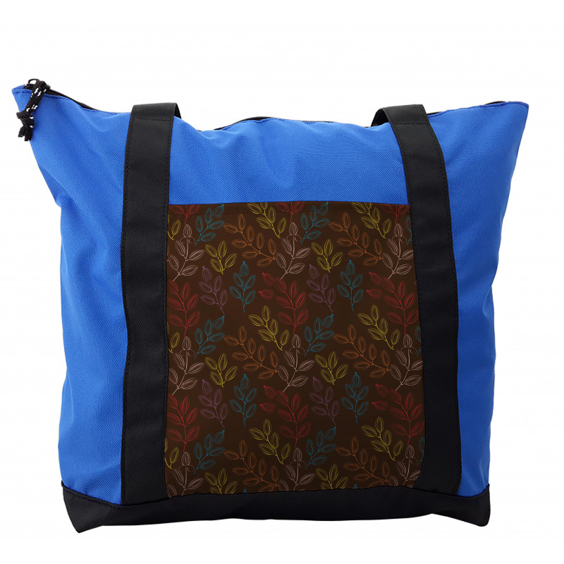 Colorful Branches with Buds Shoulder Bag