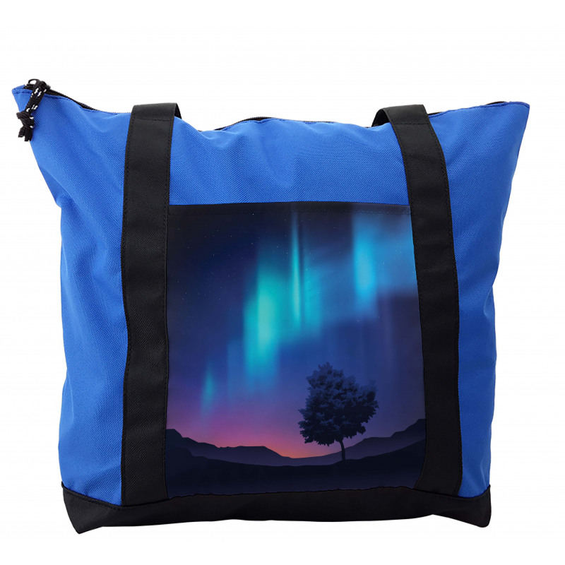 Aurora Borealis Tree Shoulder Bag