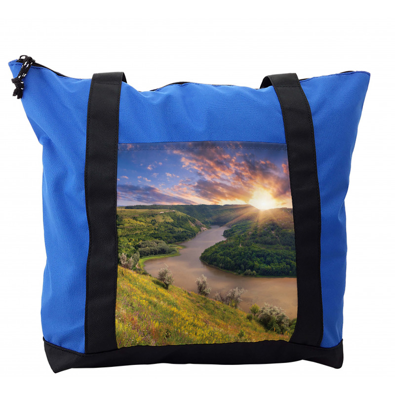 Rising Sun Calm River Shoulder Bag