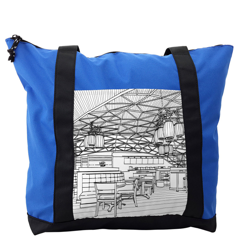 Restaurant Bar  Art Sketch Shoulder Bag