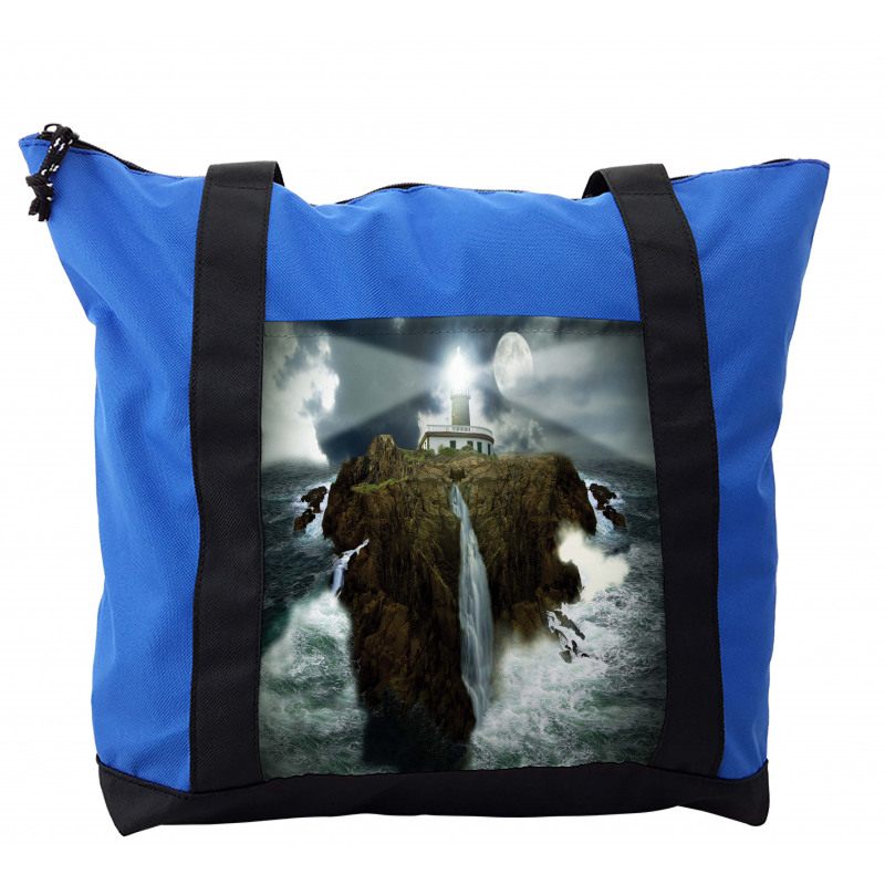 Rocks Stormy Sealife Shoulder Bag