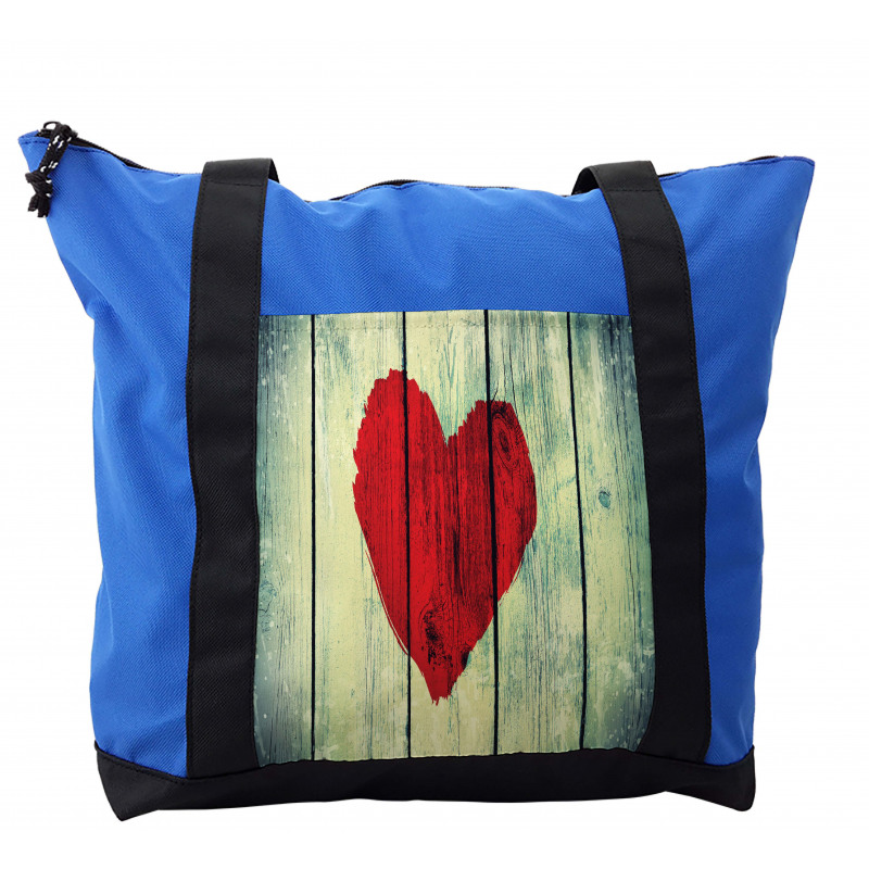 Heart Wooden Wall Shoulder Bag